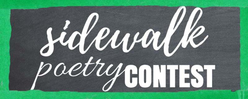 Sidewalk Poetry Contest