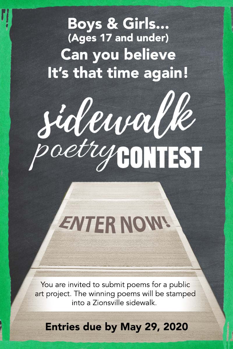 2018 Sidewalk Poetry Contest